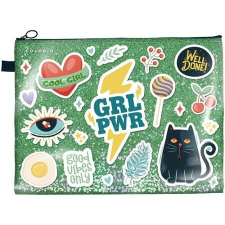 Папка с пайетками Colorio А4