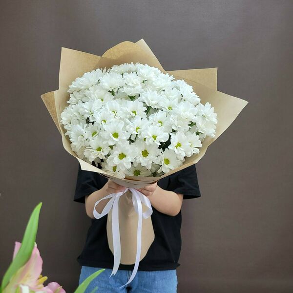 Букет из 9 хризантем 