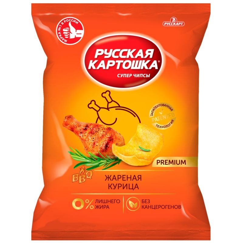 

Чипсы Русская картошка Жареная курица 190 г