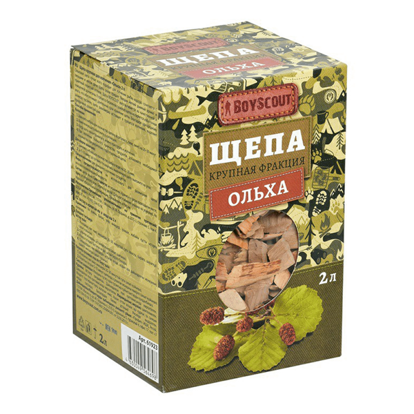 Щепа крупная для копчения Boyscout Ольха, 2 л