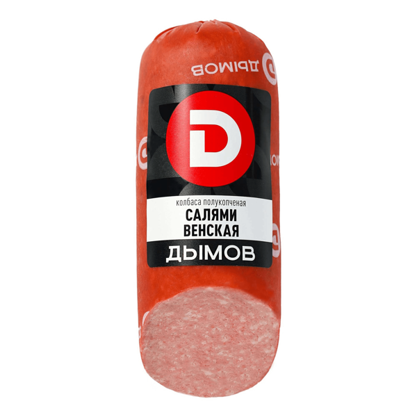 Колбаса Дымов полукопченая Салями Венская со срезом 330 г
