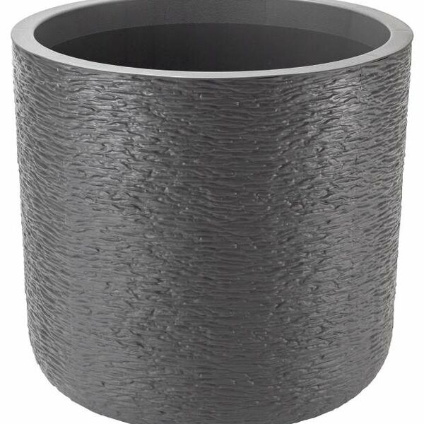 Кашпо Idea Сланец со вставкой графитовое, d 38 см, 24 л