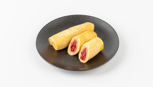 Блинчики с клубникой