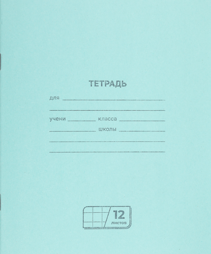 

Тетрадь BG 12 листов, в крупную клетку