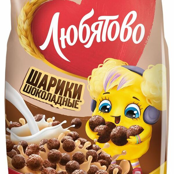 Завтрак Шарики шоколадные Любятово 500 г