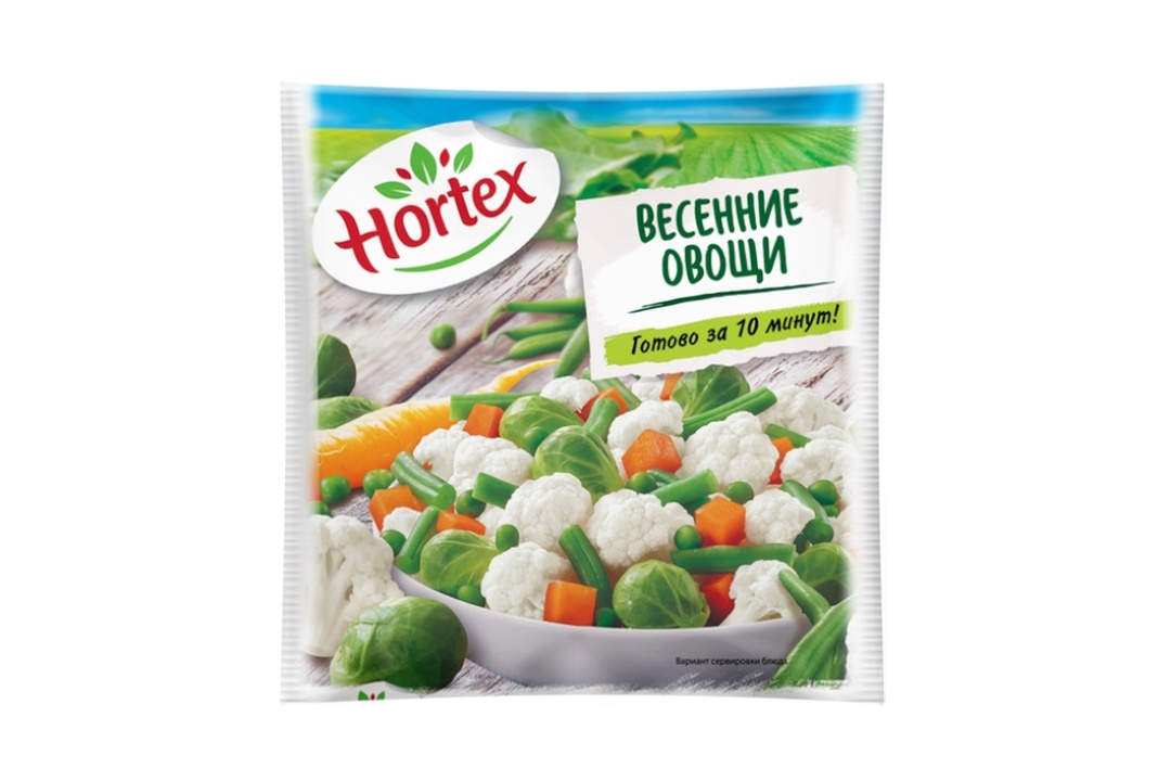 

Смесь овощная Hortex Весенние овощи замороженная 400 г Продукт замороженный