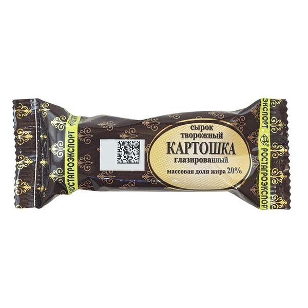 Сырок глазированный Ростагроэкспорт Картошка 20%