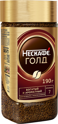 Кофе растворимый Nescafe Gold банка 190 г