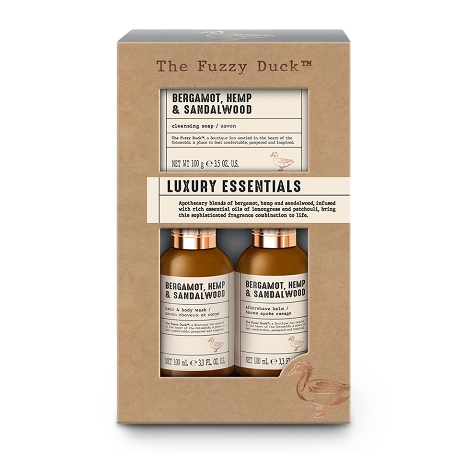 

Подарочный набор для душа мужской Baylis & Harding The Fuzzy Duck Men's Luxury Essentials бергамот, конопля и сандаловое дерево, 100 мл шампунь, 100 г мыло, 100 мл бальзам