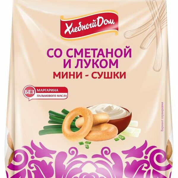 Сушка мини Хлебный Дом сметана-лук