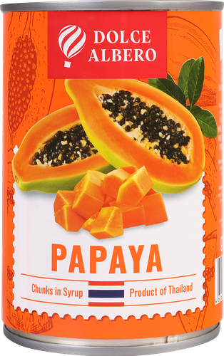 Папайя Dolce Albero в сиропе кусочки 425 мл