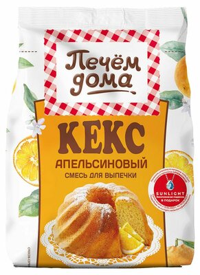 Смесь для выпечки Печём дома Кекс Апельсиновый 300 г