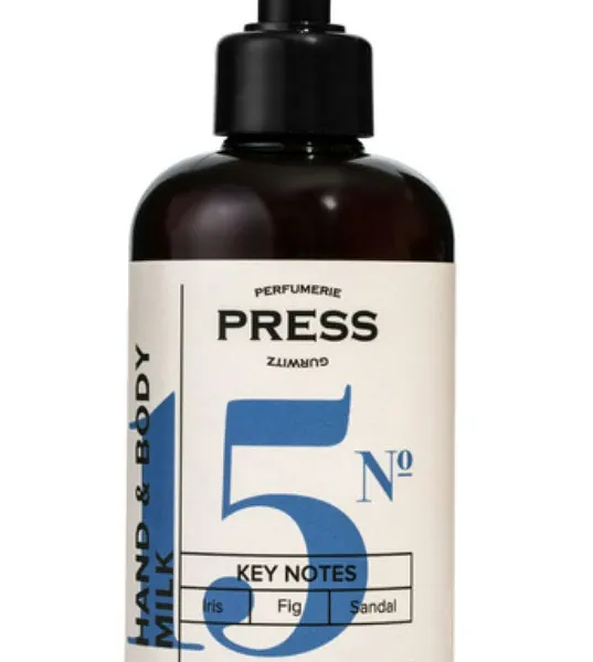 Press Gurwitz Perfumerie Молочко увлажняющее для тела и рук №15 ирис - инжир - сандал 300 мл