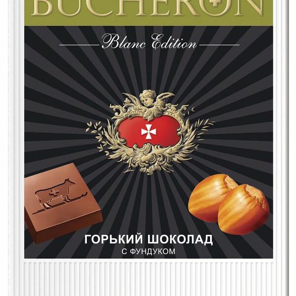 Шоколад горький Bucheron Blanc Edition с фундуком, 85 г