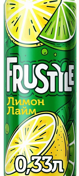 Напиток газированный Frustyle Лимон-Лайм 0.33 л