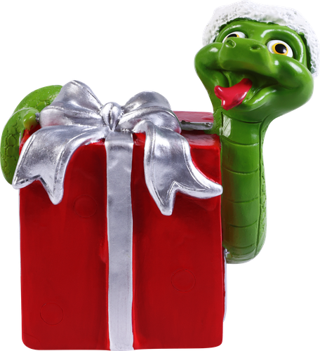 

Копилка новогодняя Homeclub Змейка 10.5 см арт. L2001P дизайн в ассортименте