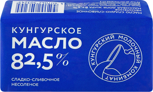 

Масло сладко-сливочное Кунгурский молочный комбинат несоленое 82.5% 160 г