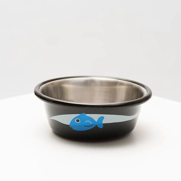 Миска Сute Fish, 235 мл, черная