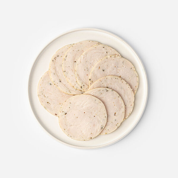 Ветчина Вкусвилл из индейки с травами, нарезка, 130г