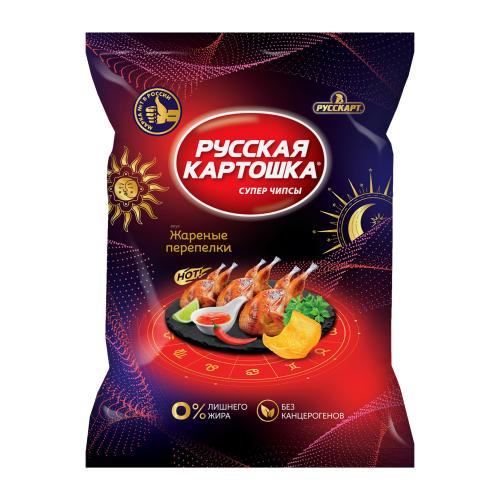 

Чипсы Русская картошка картофельные со вкусом жареных перепелок 105 г
