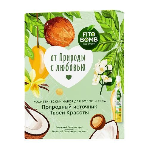 Подарочный набор Fito Bomb От природы с любовью Шампунь 250мл+Гель для душа 250мл