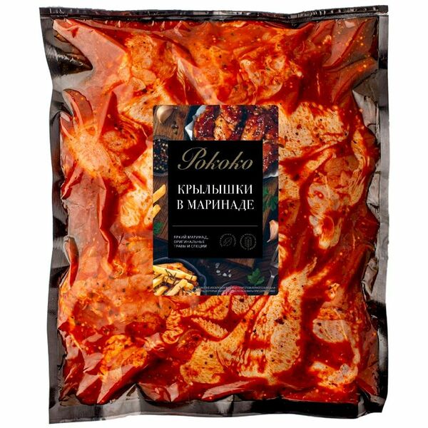 Крылышки цыплёнка Рококо в маринаде охлаждённые 900 г