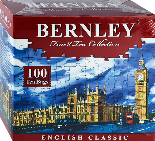 

Чай черный Bernley English Classic 100 пакетиков 200 г дизайн упаковки в ассортименте