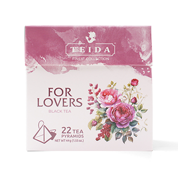 

Чай черный Teida ароматизированный и с лепестками роз «Фор Ловерс» 22 х 2 г