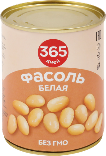 

Фасоль белая 365 Дней натуральная, 360г