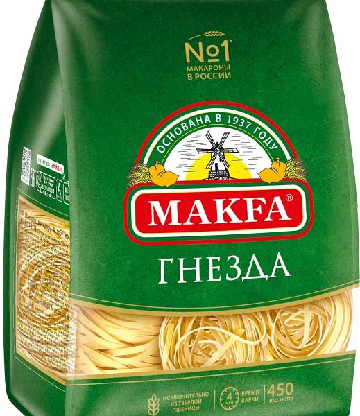 Макаронные изделия Makfa Гнёзда Тальятелле 450 г