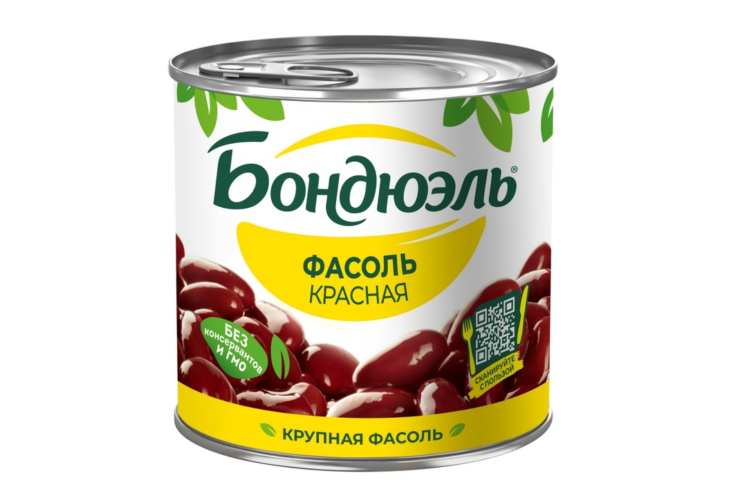 

Фасоль консервированная Бондюэль красная Классическая 400 г