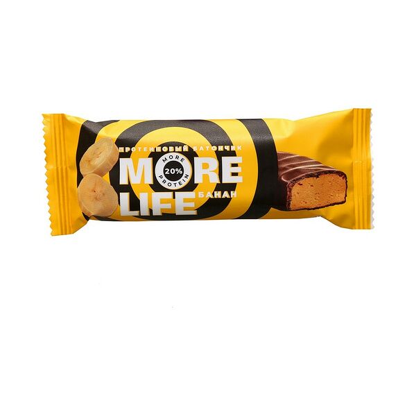 Батончик протеиновый MoreLife с бананом 40г