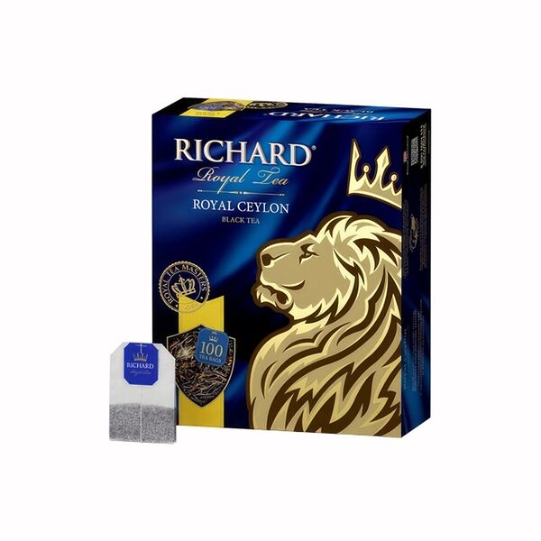Чай черный Richard Royal Ceylon 100 пакетиков, 200г