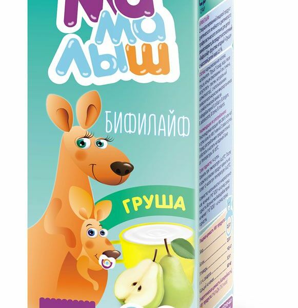 Бифилайф Мамалыш детский груша, 2,5%