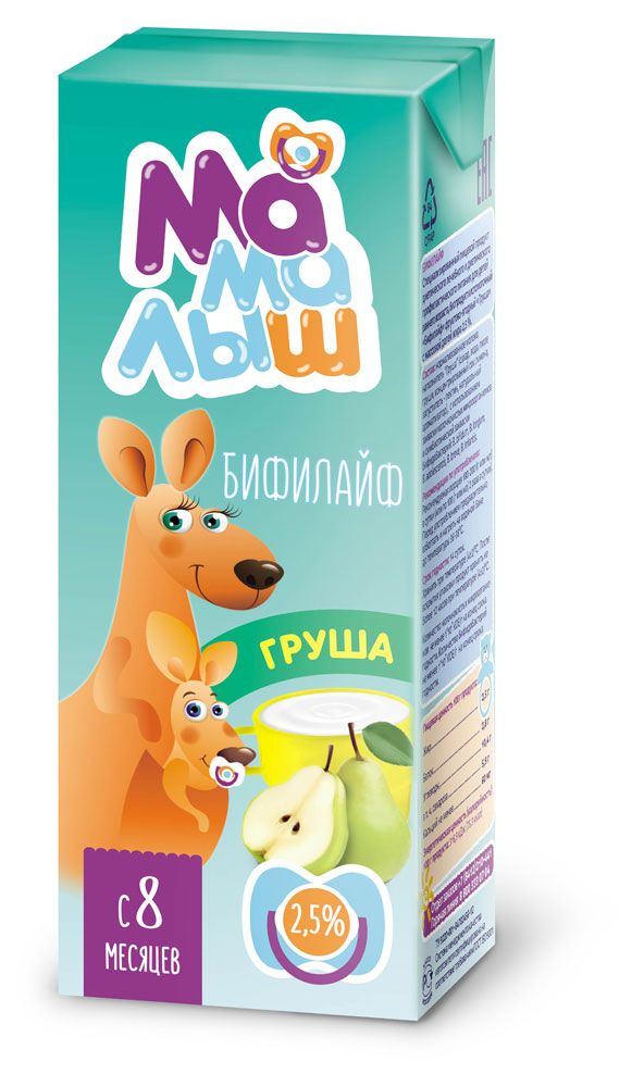 

Бифилайф Мамалыш детский груша, 2,5%