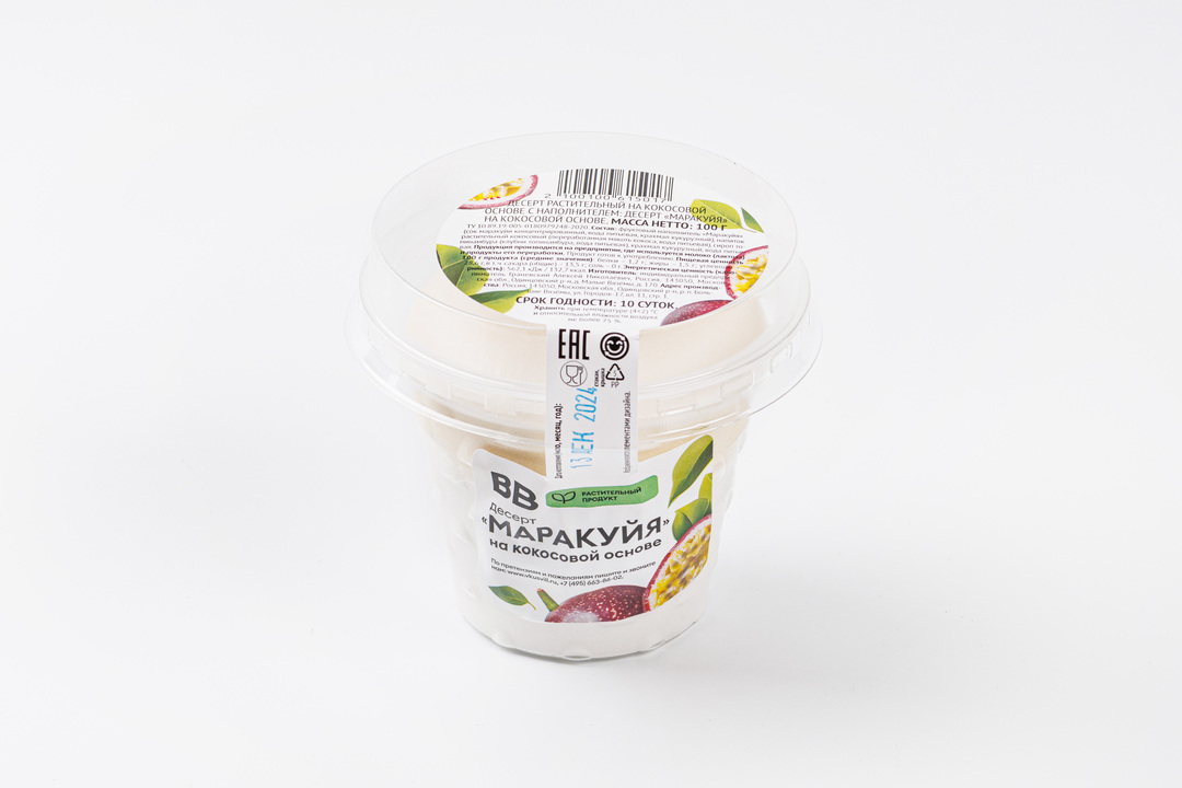 

Десерт Маракуйя на кокосовой основе