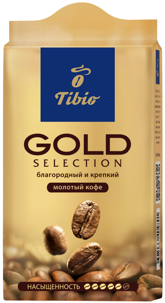 

Кофе молотый Tibio Голд Селекшн натуральный жареный м/уп 250 г