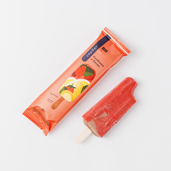 Сорбет ВкусВилл клубника и банан