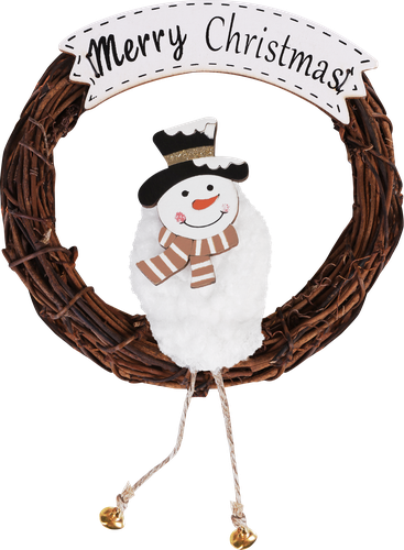 

Подвеска новогодняя Homeclub Венок 16 см дерево дизайн в ассортименте