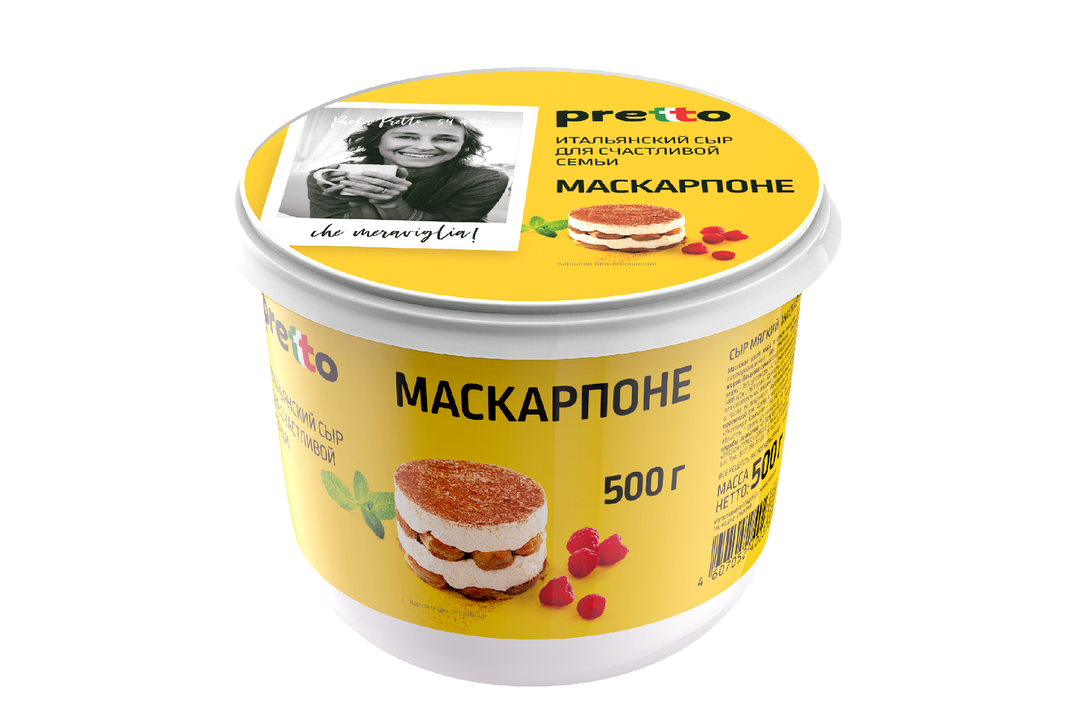 

Сыр маскарпоне Pretto 80% БЗМЖ 500г