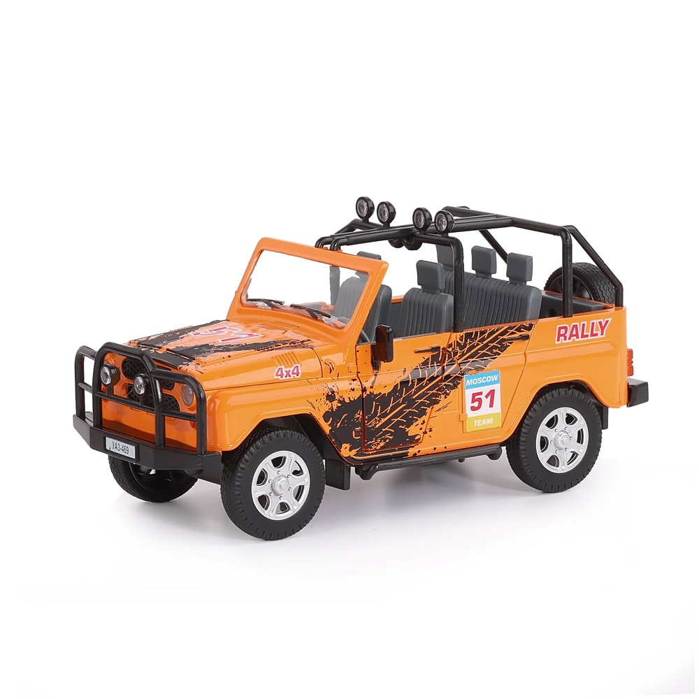 

Машина металлическая 1:24 УАЗ-469 RALLY, оранжевый