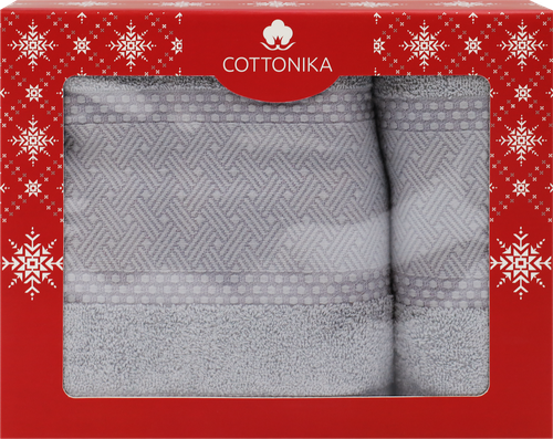 

Набор махровых полотенец Cottonika Winter Classics 50 х 70 см и 70 х 120 Арт. НбWinterC 1 комплект цвет в ассортименте