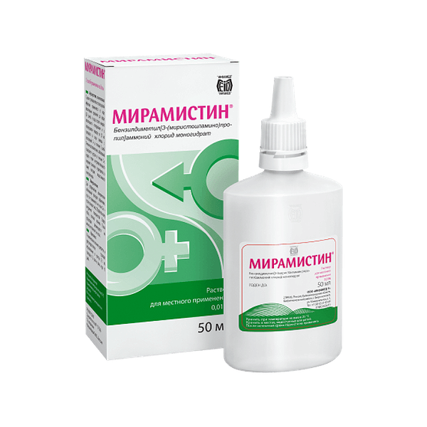 Мирамистин раствор 0.01% с аппликатором урологическим 50 мл