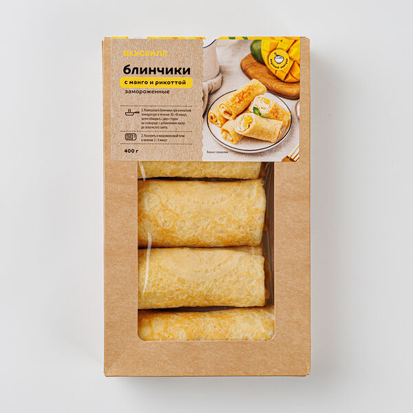 Блинчики замороженные с манго и Рикоттой, 400г