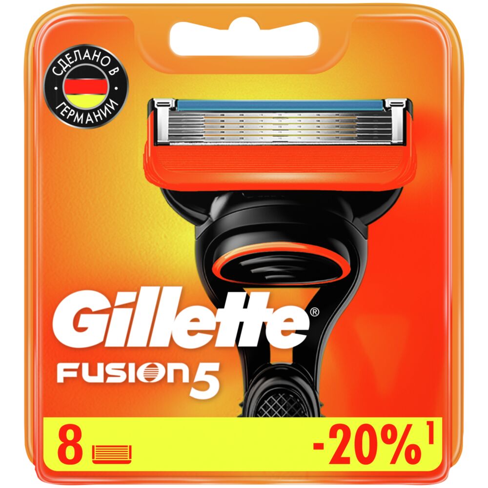 

Сменные кассеты Gillette Fusion5, 8 шт