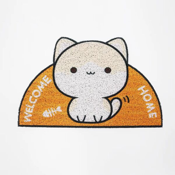 Коврик Rurri под кошачий туалет Котик желтый 60х38 см