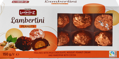 

Конфеты LAMBERTZ Lambertini Erdnuss, пралине, 150г