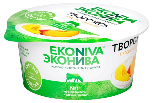 

Творожок ЭкоНива с персиком и абрикосом 5%, 125 г