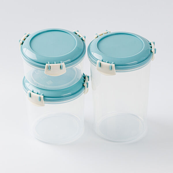 Комплект контейнеров круглых (0,4 л + 0,7 л +1,1 л) с защелками