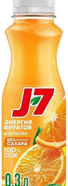 Сок J7 Апельсин с мякотью 0.3 л